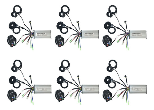 Controlador De Onda Sinusoidal Eléctrica Para Bicicleta, 6 U