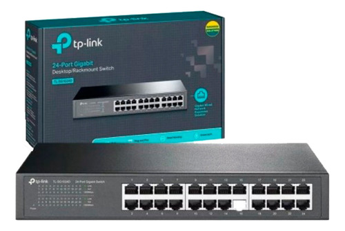 Switch Tp-link Tl-sg1024de 24 Puertos Gigabit Admin. Capa 2