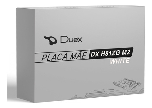 Placa Mãe Duex Dx H81zg M2 Giga Ddr3 Lga1150 Branca