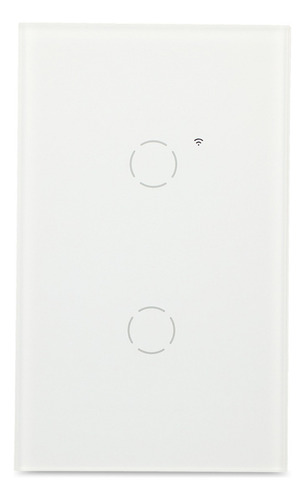 Apagador De Pared Smart 2 Modulos Radioshack Color Blanco Corriente nominal 10 A Voltaje nominal 240V