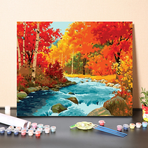 Diy Pintura Al Óleo Pintura Por Números Dibujo Ambiental | Cuotas sin  interés