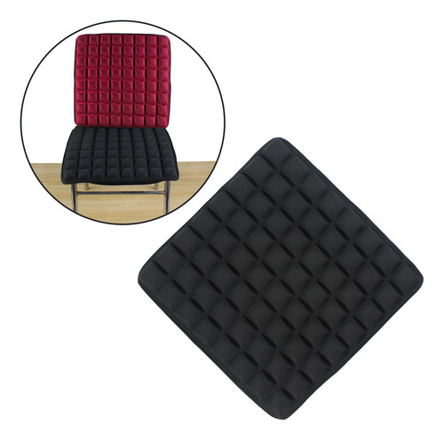 Cojín De Asiento Cojín 3d Acolchado Transpirable Negro