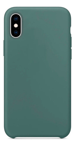 Protector iPhone X/xs Engomado Color Verde Oscuro