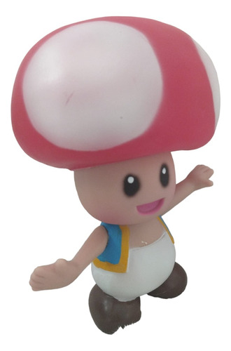 Figura  De Super Mario Bros Toad 20 Cms Luz Y Sonidos