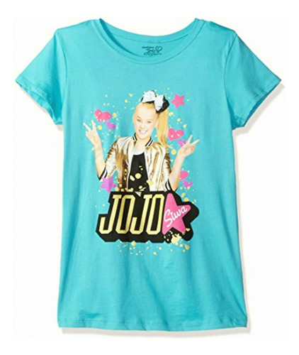 Nickelodeon Big Jo Siwa Playera De Manga Corta Para Niña,