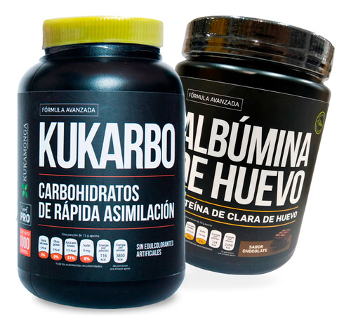 1 Kukarbo 1000 G + 1 Albúmina De Huevo 500 G Sabor Chocolate