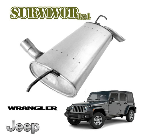 Silenciador De Tubo De Escape Jeep Wrangler Jk 2007-2018