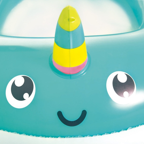 Imagem 2 de 3 de Bote Infantil Inflável Peixe Unicórnio - Mor