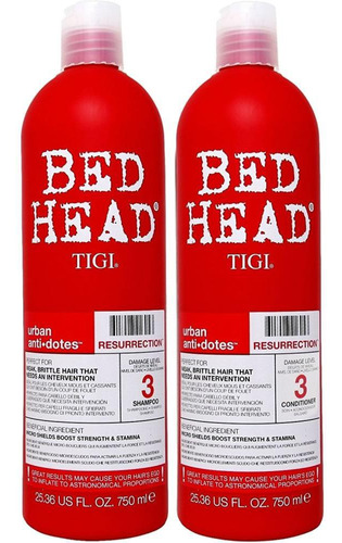 Shampoo E Condicionador Tigi Bed Head + Resurrection 750ml