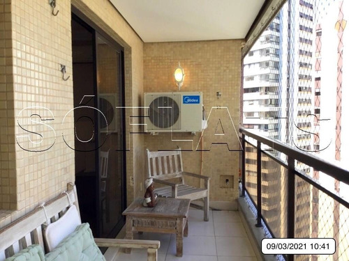 Imagem 4 de 15 de Flat Alto Padrão Em Moema, Com 03 Dorms - Sf34439