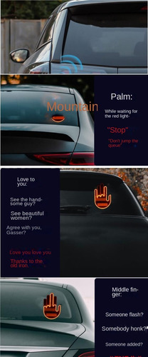 Luz De Dedo Del Coche Con Control Remoto, Con 4 Gestos
