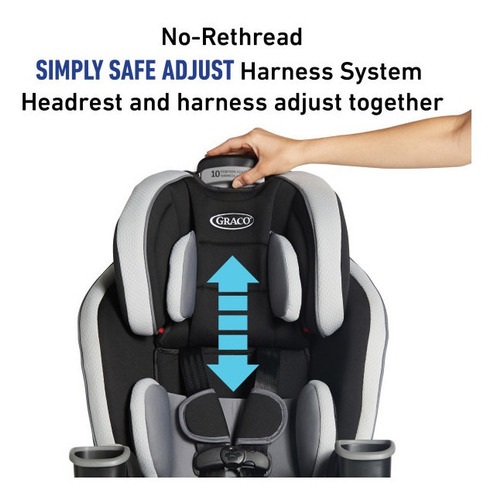 Silla De Auto Convertible Graco Extend2fit 3 En 1 Premium
