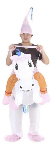 Disfraz Inflable Unicornio Botargas Adulto Cosplay Gigante ,