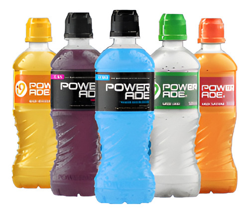 Kit 12 Unidade Powerade Isotônico Azul Mountain Blast 500ml