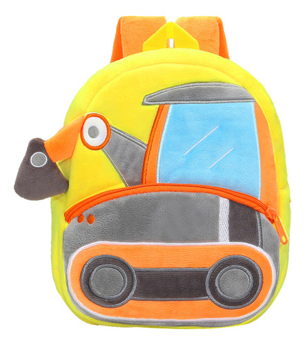 Linda Mochila Para Vehículos De Ingeniería Para Niños. [u]