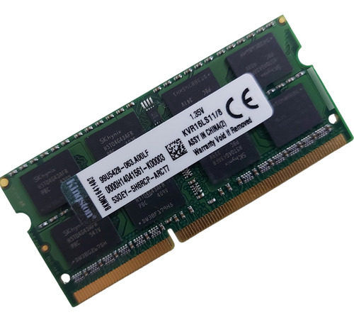 Memória Ram Notebook 8gb Ddr3 12.800 Pc3l