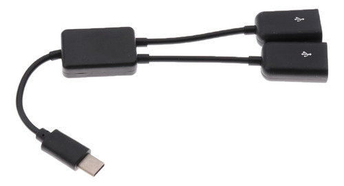Usb 3.1 Tipo C A Usb Dual A 2.0 Otg Adaptador De