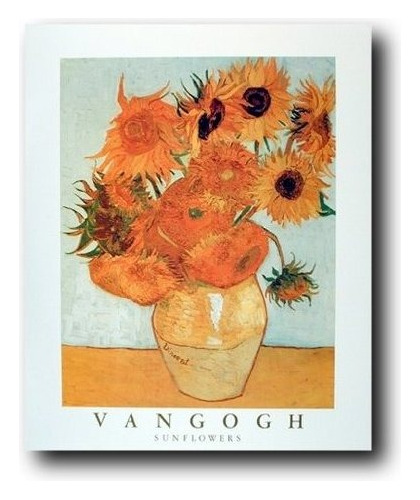 Girasoles En Jarrón Decoración De Pared Vincent Van Gogh Flo