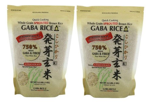 Gaba - Bolsa De Arroz Integral Germinado De 4.4lbs (4.4 Libr