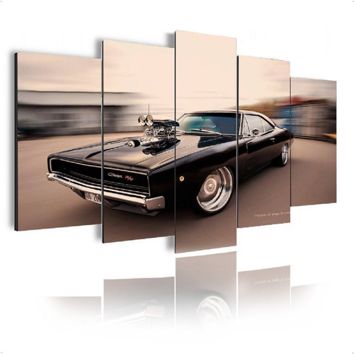 Quadro Decorativo Mosaico Mdf 105x60 Carros A Pronta Entrega