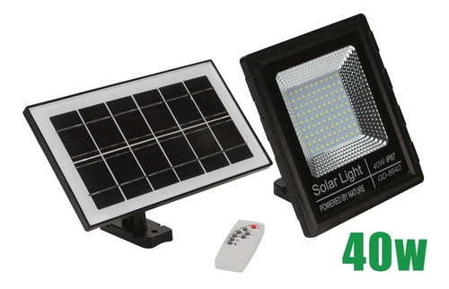 Foco Solar 40w 90 Led Panel Solar Ip67 Control Remoto 
