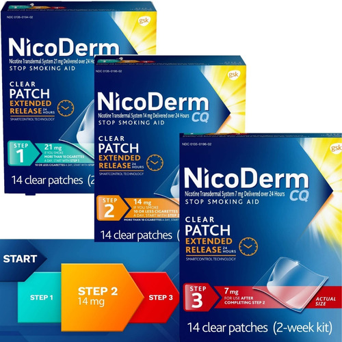 Nicoderm Parches Etapas 1 2 Y 3 - Unidad a $20714