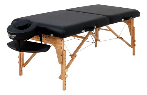 Mesa Profesional Portátil Para Masaje Master Massage Rocklin Color Negro