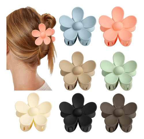 Clips De Garra Para Cabello Grueso Marca Sin Modelo 7 Colore Color