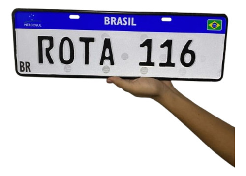 Placa Decorativa De Metal | Estilo Carro Personalizada