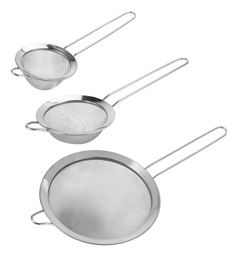 Colador De Filtro De Malla De Acero Inoxidable Flour Sieve,