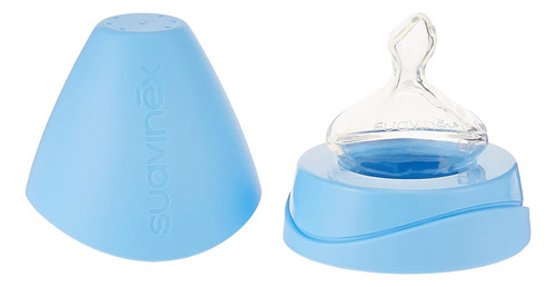Biberones 270ml/9oz Flujo Medio 2pzas Suavinex Color Azul Claro Lovely Biscuits