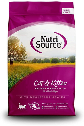 Nutrisource Chicken And Rice Formula Dry Cat Food
