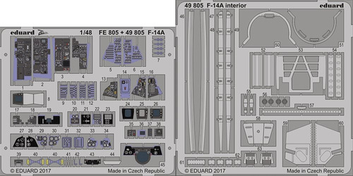 1:48 Eduard Fotograbado Tamiya F14 Interior