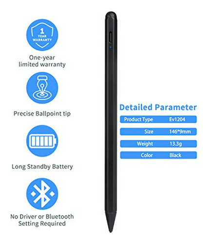 Stylus, Pen Digital, Lápi Lápiz Capacitivo Para Portátil Del