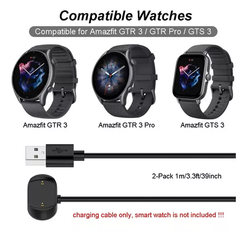 Cargador Amazfit Watch Gts 4 3 Y Gtr 3 Pro Cable Charger