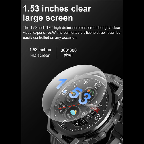 Reloj Inteligente Fitness Tracker, Reloj Inteligente Y True