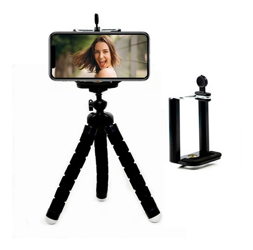 Tripode Flexible 18 Cm Soporte Adaptador Celular Tablet Foto