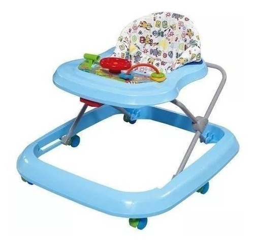 Andador Musical Toy Azul Para Bebê - Tutti Baby