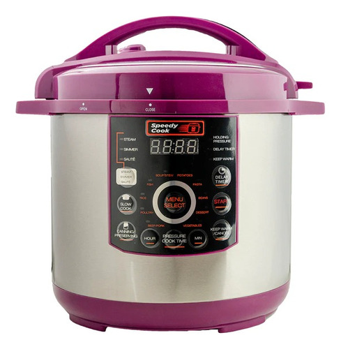 Olla De Presion 7.7 Lt Speedy Cook 6 En 1  Sc8pnka     