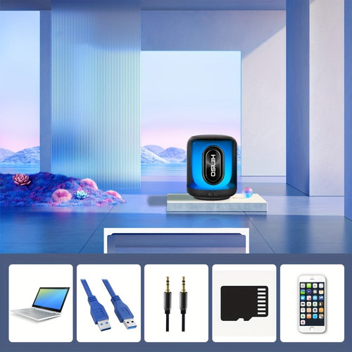 Bluetooth Mini Kimiso-a8 Mini - Subwoofer, Luces Led, Portát