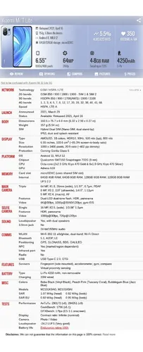 Xiaomi Mi 11 Lite M2101k9ag 8gb 128gb Dual Sim Duos