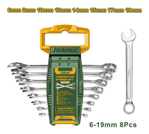 Juego De Llaves Combinadas De 8 Piezas Para Mecanica