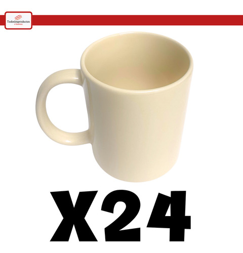 Tazas Para Sublimar En Color Beige 11oz Marca Tlp Con 24