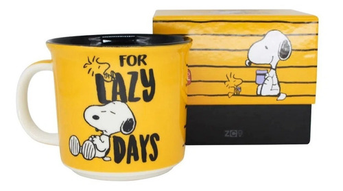 Imagem 2 de 3 de Caneca Porcelana - Snoopy Foco - 350ml - 10024033