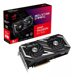 Placa De Video Radeon Rx 7600 Oc Asus Rog Strix 8gb Gddr6 Pc