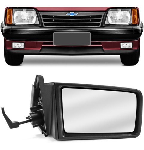 Espelho Retrovisor Monza 1985 1986 A 1990 Com Controle 2p 4p