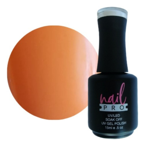 Gel Polish Color Naranjo Pastel X058 Nail Pro Permanente