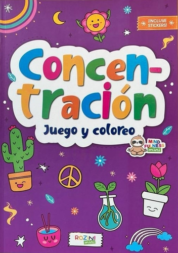 Concentracion - Juego Y Coloreo - Mindfulness Mini, De No  