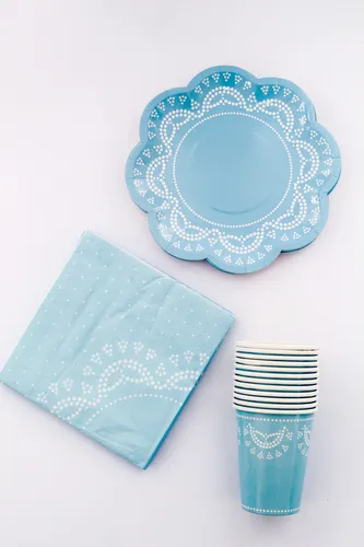 Platos Desechables Florales