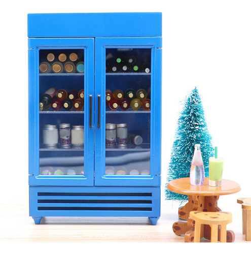 Accesorios De Decoración Para Refrigerador De Casa De Azul